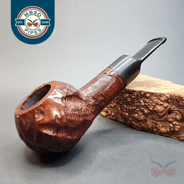Custombilt 15 Rusticated Squat Tomato Estate Briar Pipe, USA [SOLD OUT]