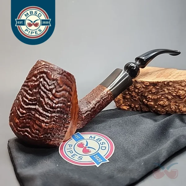 Ben Wade Prominence A2, Partially Sandblasted Freehand Briar Pipe, Danish Estates [SOLD OUT]