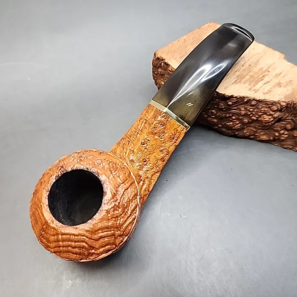 Becker & Musico Roma, Sandblasted Bulldog Briar Pipe, Italian Estates [SOLD OUT] - Image 3