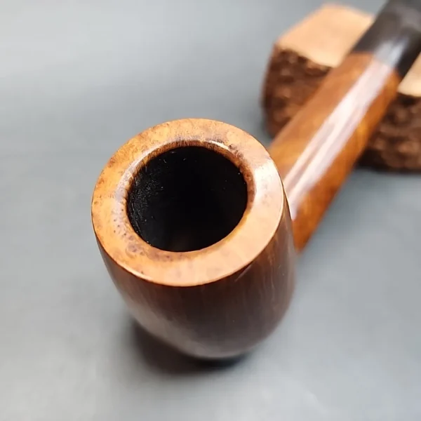 Savinelli Extra 824 KS, Smooth Brandy Estate Briar Pipe, Italian Estates - Image 4