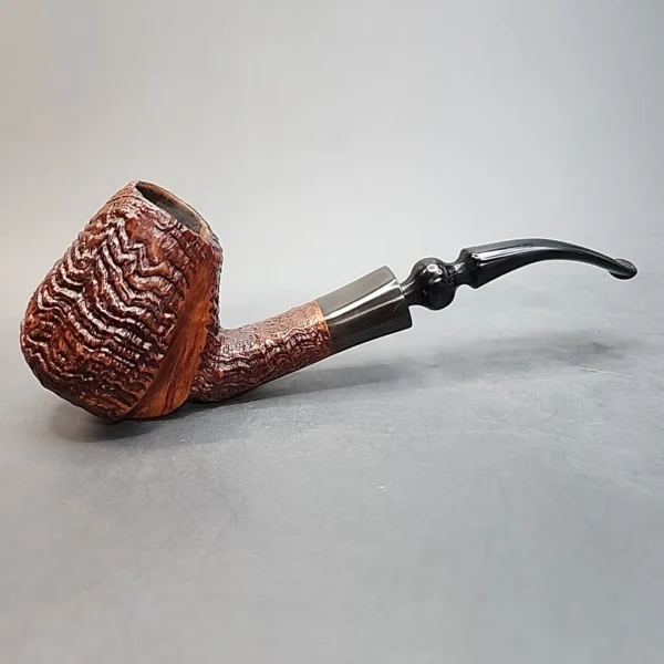 Ben Wade Prominence A2, Partially Sandblasted Freehand Briar Pipe, Danish Estates [SOLD OUT] - Image 4