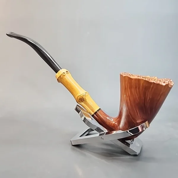 Tsuge Tokyo Smooth 502, Bamboo Shank, Dublin Briar Pipe, Japanese Estates [SOLD OUT] - Image 8