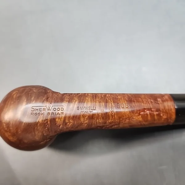 Savinelli Sherwood Rock Briar 806, Lumberman Briar Pipe, Italian Estates [SOLD OUT] - Image 9