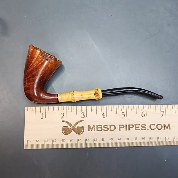 Tsuge Tokyo Smooth 502, Bamboo Shank, Dublin Briar Pipe, Japanese Estates [SOLD OUT] - Image 10