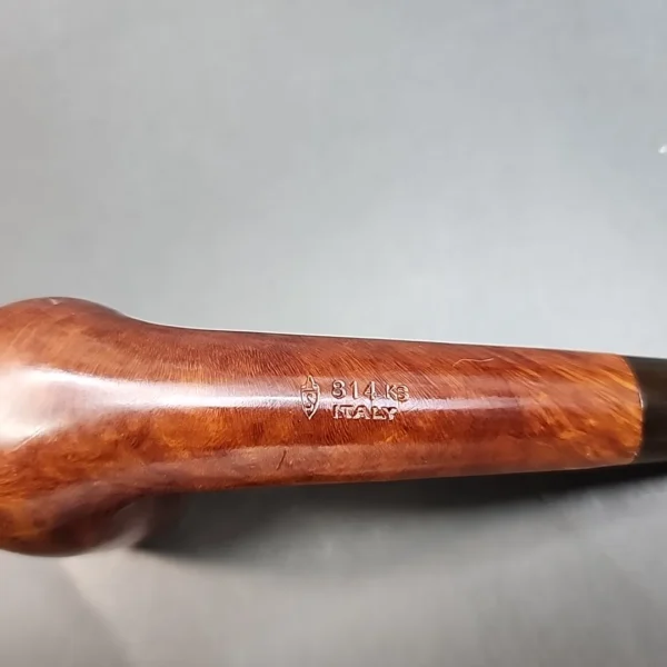 Savinelli Extra 814 KS, Slightly Bent Billiard Briar Pipe, Italian Estates [SOLD OUT] - Image 10