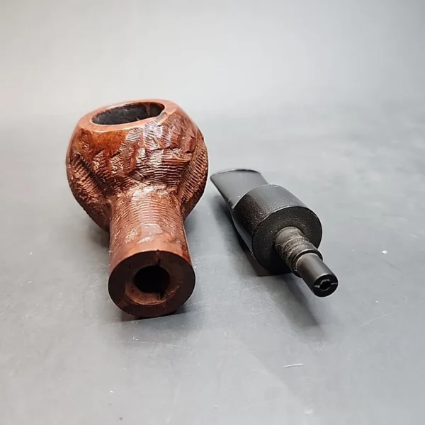 Custombilt 15 Rusticated Squat Tomato Estate Briar Pipe, USA [SOLD OUT] - Image 10
