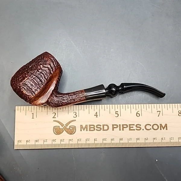 Ben Wade Prominence A2, Partially Sandblasted Freehand Briar Pipe, Danish Estates [SOLD OUT] - Image 10
