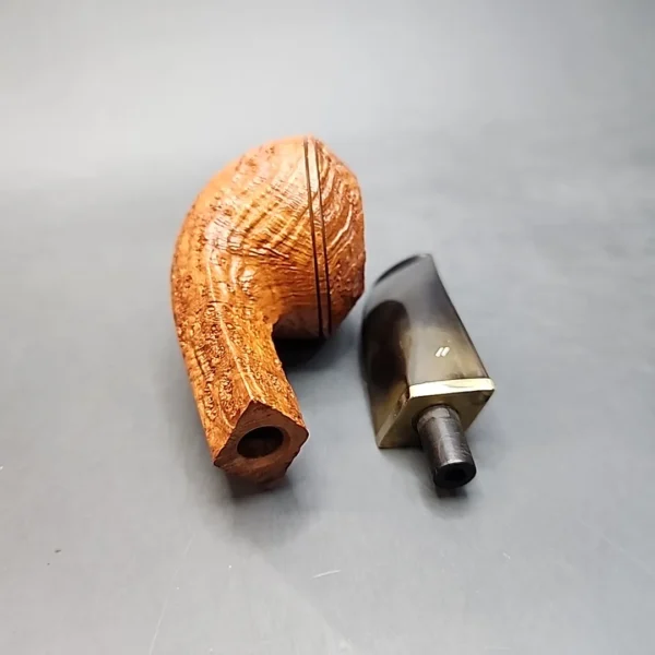 Becker & Musico Roma, Sandblasted Bulldog Briar Pipe, Italian Estates [SOLD OUT] - Image 12