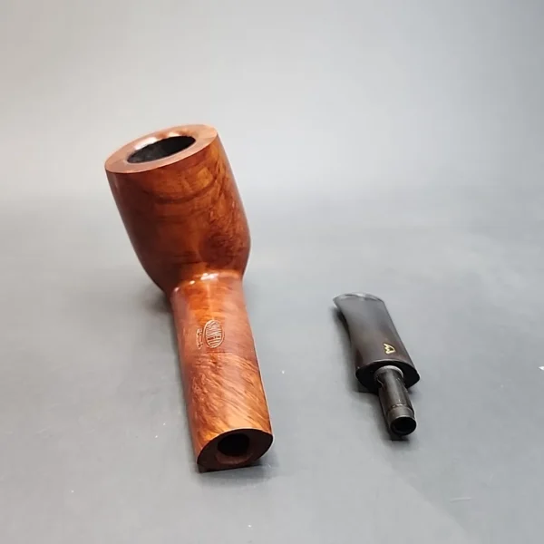 Savinelli Extra 814 KS, Slightly Bent Billiard Briar Pipe, Italian Estates [SOLD OUT] - Image 13