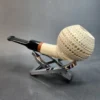 MBSD Meerschaum Deluxe Lattice Canted Ball Meerschaum Pipe [SOLD OUT] - Image 6
