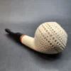 MBSD Meerschaum Deluxe Lattice Canted Ball Meerschaum Pipe [SOLD OUT] - Image 8