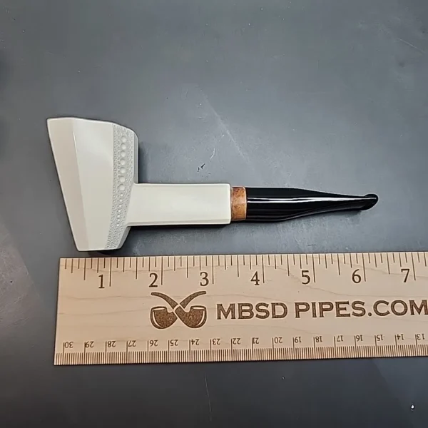 MBSD Meerschaum Deluxe, Panel Dublin Block Meerschaum Pipe, 9mm (Briar-Mortis) [SOLD OUT] - Image 10