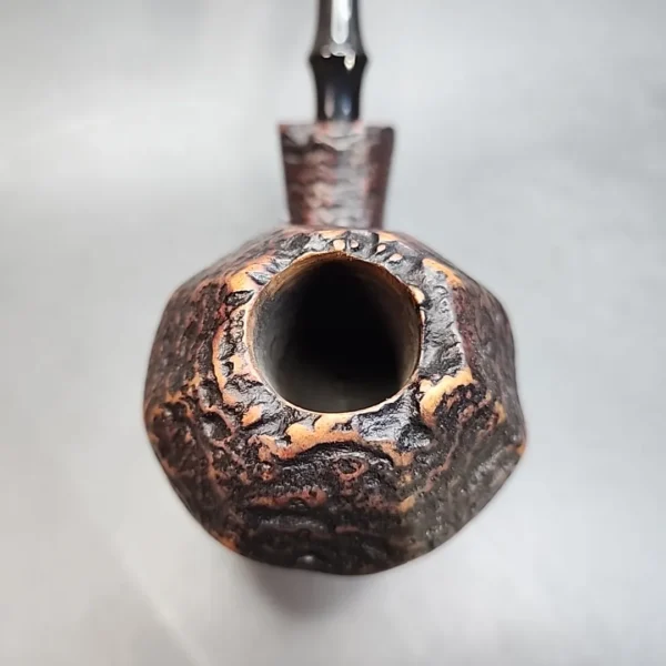 Bari Wiking 7189, Jumbo Handmade Sandblasted Briar Pipe, Danish Estates [SOLD OUT] - Image 4