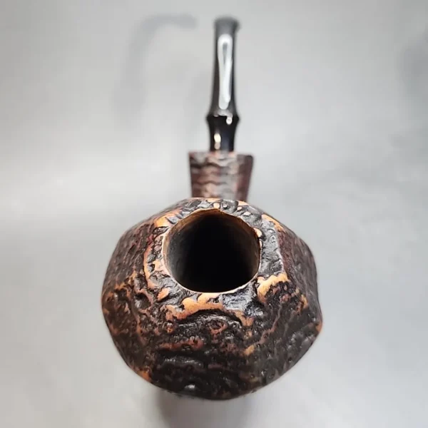 Bari Wiking 7189, Jumbo Handmade Sandblasted Briar Pipe, Danish Estates [SOLD OUT] - Image 5