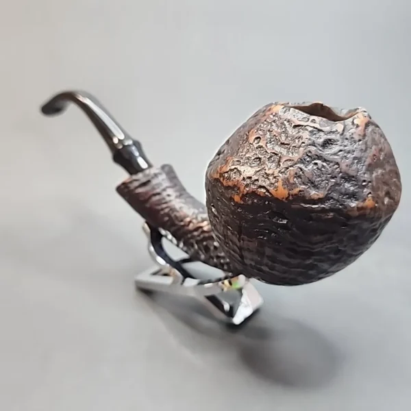 Bari Wiking 7189, Jumbo Handmade Sandblasted Briar Pipe, Danish Estates [SOLD OUT] - Image 6