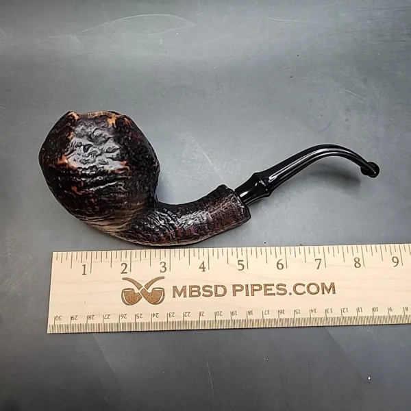Bari Wiking 7189, Jumbo Handmade Sandblasted Briar Pipe, Danish Estates [SOLD OUT] - Image 9