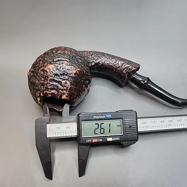 Bari Wiking 7189, Jumbo Handmade Sandblasted Briar Pipe, Danish Estates [SOLD OUT] - Image 10