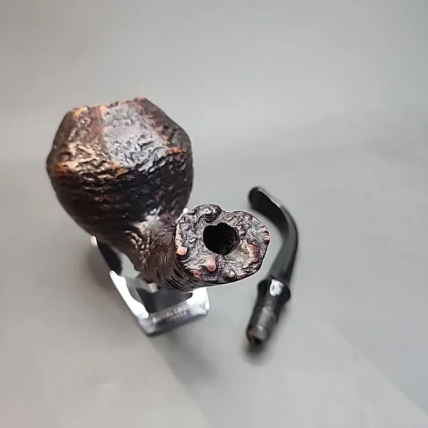 Bari Wiking 7189, Jumbo Handmade Sandblasted Briar Pipe, Danish Estates [SOLD OUT] - Image 11
