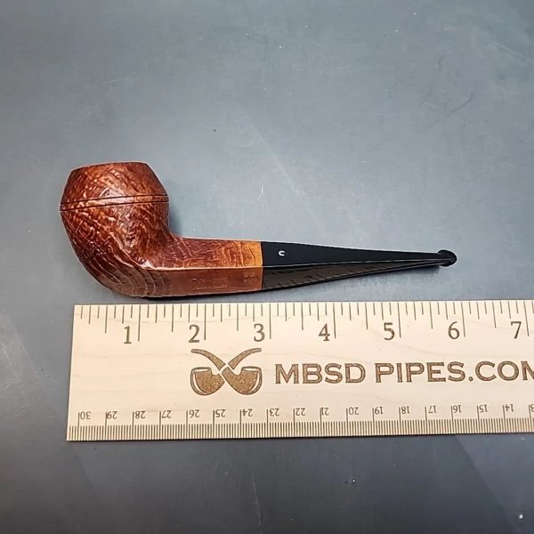 Comoy's Pebble Grain 80, Sandblasted Bulldog Pipe, Unsmoked / NOS [SOLD OUT] - Image 10