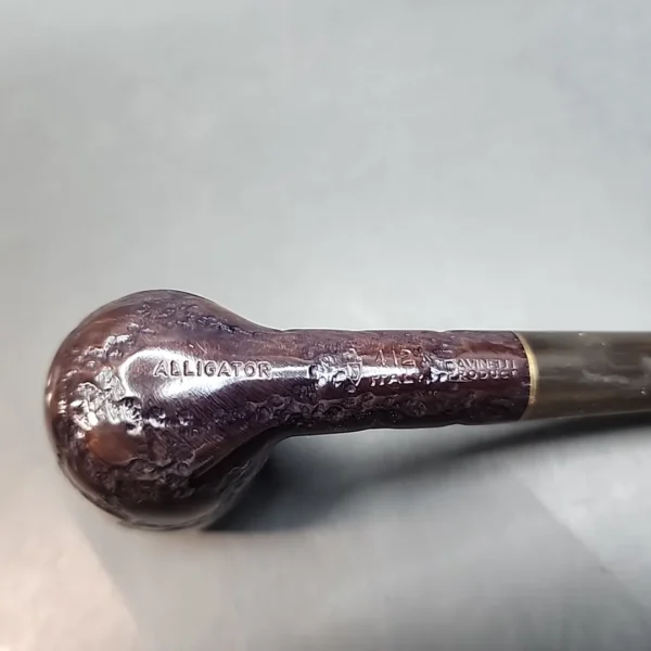 Savinelli Alligator 412 KS, Straight Dublin, Estate Briar Pipe, Unsmoked (6mm) [SOLD OUT] - Image 8
