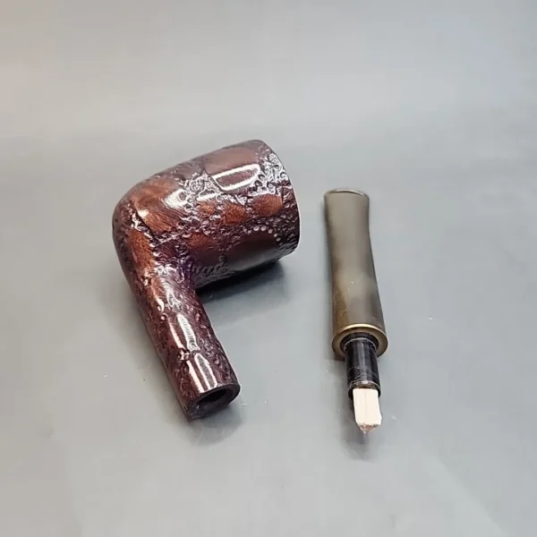 Savinelli Alligator 412 KS, Straight Dublin, Estate Briar Pipe, Unsmoked (6mm) [SOLD OUT] - Image 11