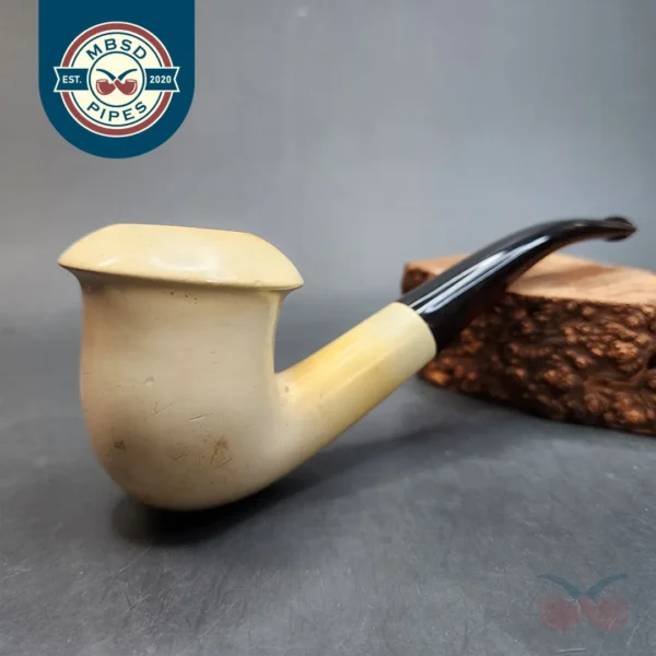 Smooth Calabash Estate Block Meerschaum Pipe, Turkish Estates [SOLD OUT]