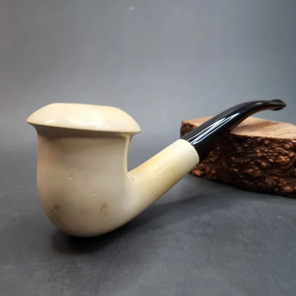 Smooth Calabash Estate Block Meerschaum Pipe, Turkish Estates [SOLD OUT] - Image 3