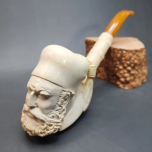 Vintage Unsmoked Sultan Block Meerschaum Pipe [SOLD OUT] - Image 3