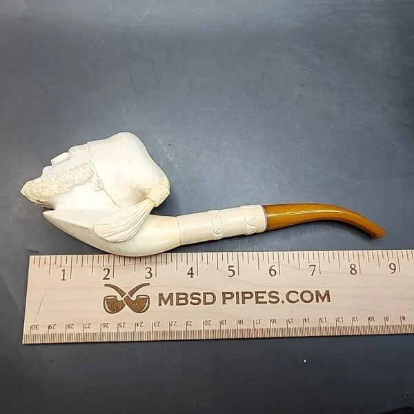 Vintage Unsmoked Sultan Block Meerschaum Pipe [SOLD OUT] - Image 8