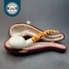 Ultralight Bent Squat Tomato Block Meerschaum Pipe, Fitted Case [SOLD OUT]