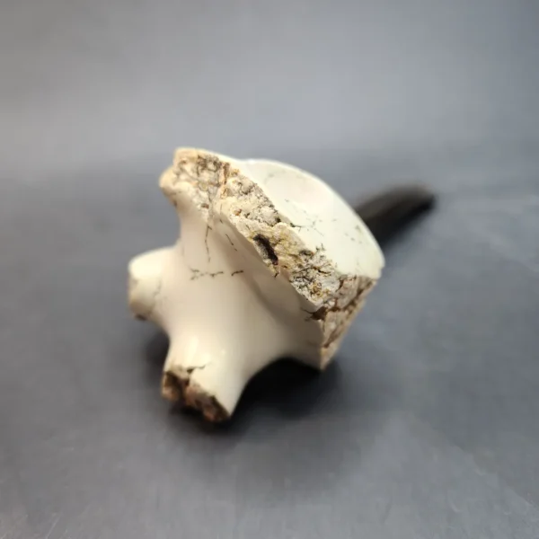 MBSD Meerschaum Natural Freehand Block Meerschaum Pipe, Briar-Mortise - Image 4