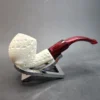 MBSD Meerschaum Bent Apple Block Meerschaum Pipe, Fitted Case [SOLD OUT] - Image 4