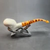 Ultralight Bent Squat Tomato Block Meerschaum Pipe, Fitted Case [SOLD OUT] - Image 5