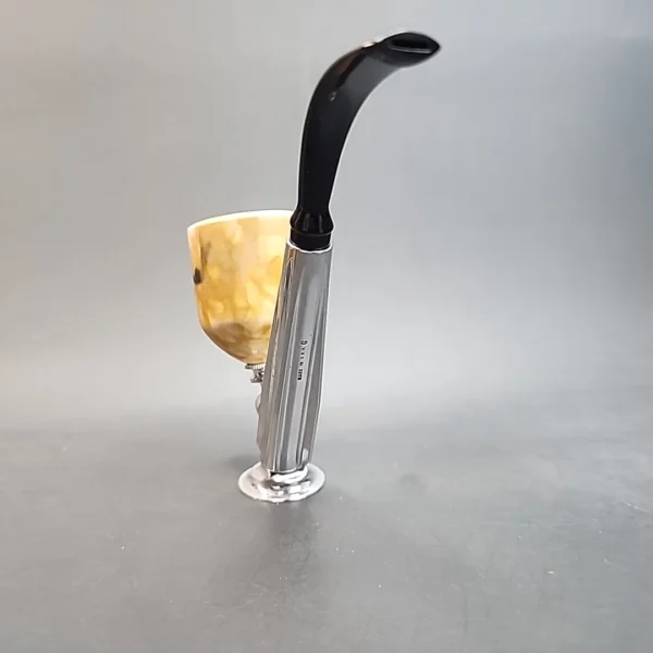 Kirsten G, Block Meerschaum Bowl, Estate Metal Pipe [SOLD OUT] - Image 5
