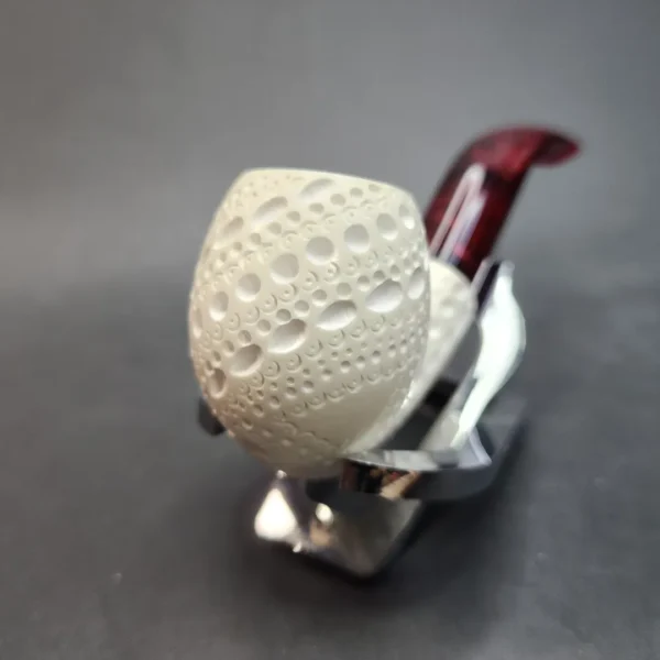 MBSD Meerschaum Bent Apple Block Meerschaum Pipe, Fitted Case [SOLD OUT] - Image 5