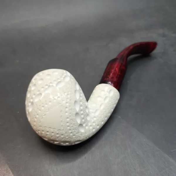 MBSD Meerschaum Bent Apple Block Meerschaum Pipe, Fitted Case [SOLD OUT] - Image 8