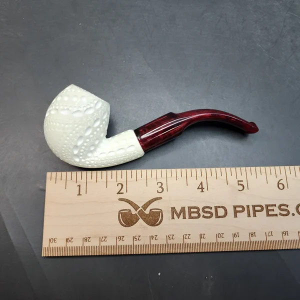 MBSD Meerschaum Bent Apple Block Meerschaum Pipe, Fitted Case [SOLD OUT] - Image 9
