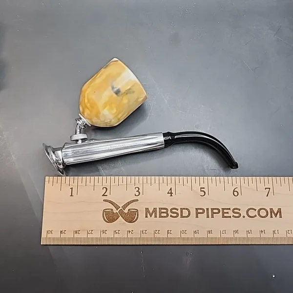 Kirsten G, Block Meerschaum Bowl, Estate Metal Pipe [SOLD OUT] - Image 11