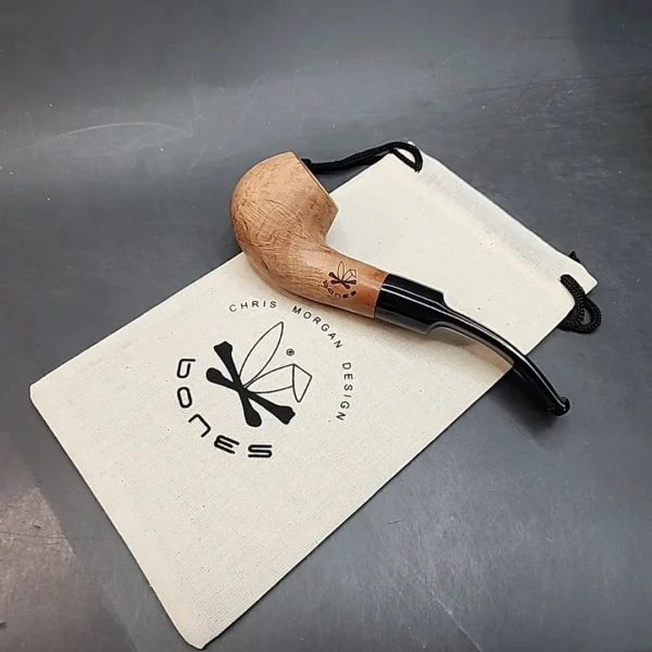 Morgan Pipes Bones, Bent Apple Briar Pipe, New [SOLD OUT] - Image 3