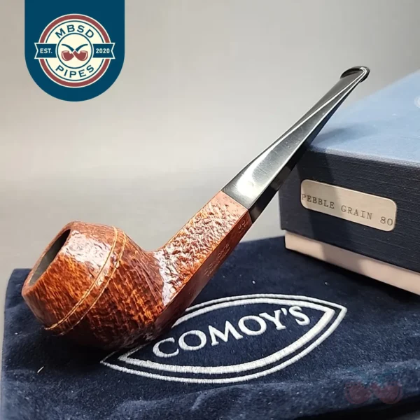 Comoy's Pebble Grain 80, Sandblasted Bulldog Estate Briar Pipe, Unsmoked [SOLD OUT]