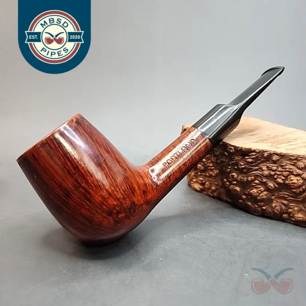Portland 1625, Smooth Straight Brandy Estate Briar Pipe [SOLD OUT]