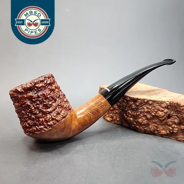 Don Carlos Partially Rusticated Rhodesian Briar Pipe, Italian Estates [SOLD OUT]