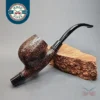 Brebbia Duo-Filter Sandblasted Cavalier Estate Briar Pipe, 9mm [SOLD OUT]