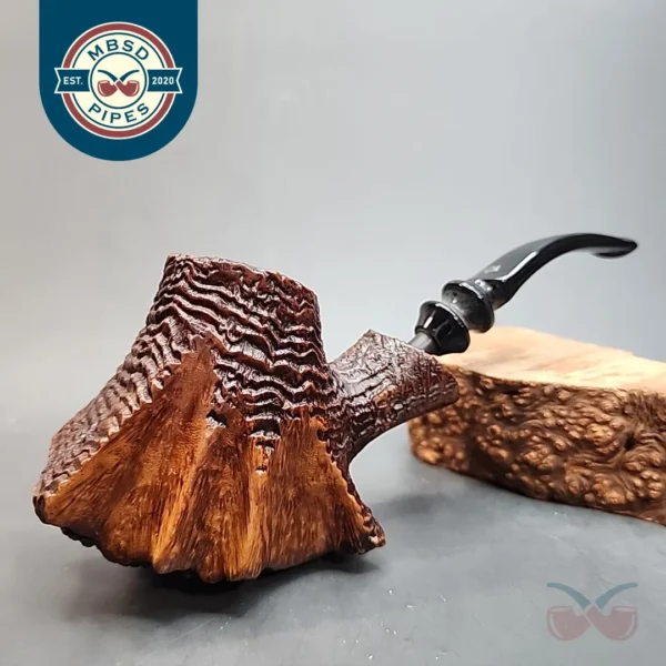 Ben Wade Danish Pride Partially Sandblasted Freehand Estate Briar Pipe, Danish Estates [SOLD OUT]