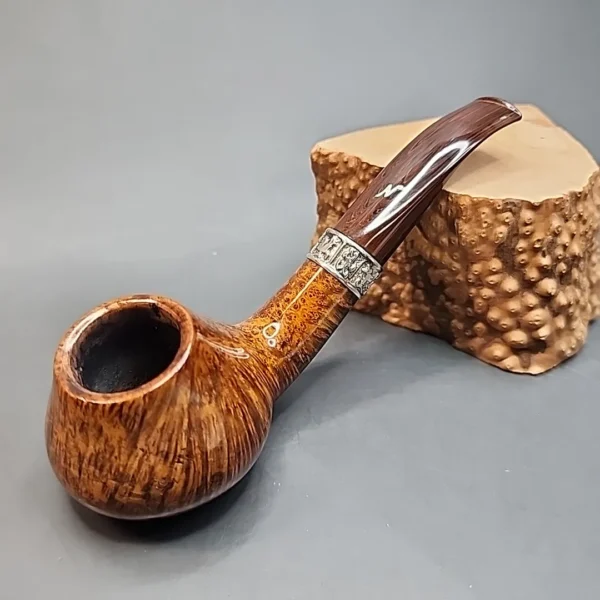 Nording Hand Made Grade 15 with Silver, Bent Volcano Briar Pipe, Danish Estates [SOLD OUT] - Image 3