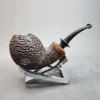 J&J Artisan Pipes, Partially Rusticated Blowfish Estate Briar Pipe, American Estates [SOLD OUT] - Image 3