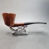 Tim West Smooth Bent Panel Estate Briar Pipe, Plateau Grain, USA [SOLD OUT] - Image 4
