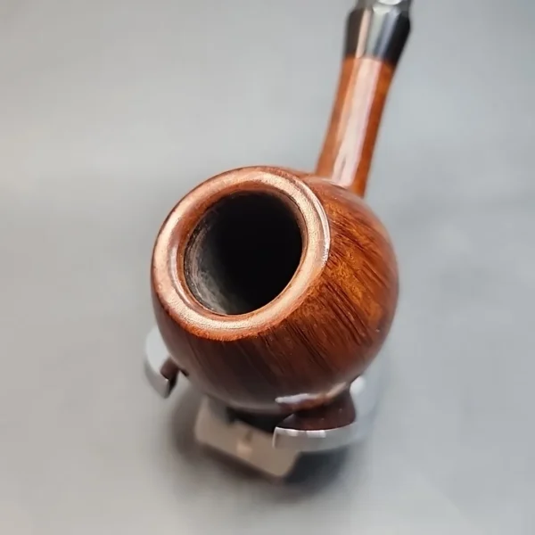 WO Larsen 2, Smooth Bent Apple Estate Briar Pipe, Danish Estates (Straight Grain) [SOLD OUT] - Image 4