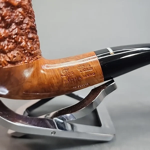 Don Carlos Partially Rusticated Rhodesian Briar Pipe, Italian Estates [SOLD OUT] - Image 4