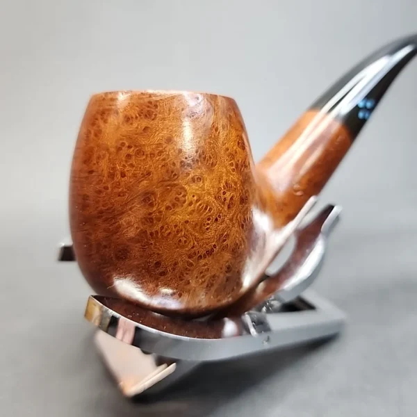 Sasieni 4Dot Natural, Smooth Bent Apple Briar Pipe, French Estates [SOLD OUT] - Image 4